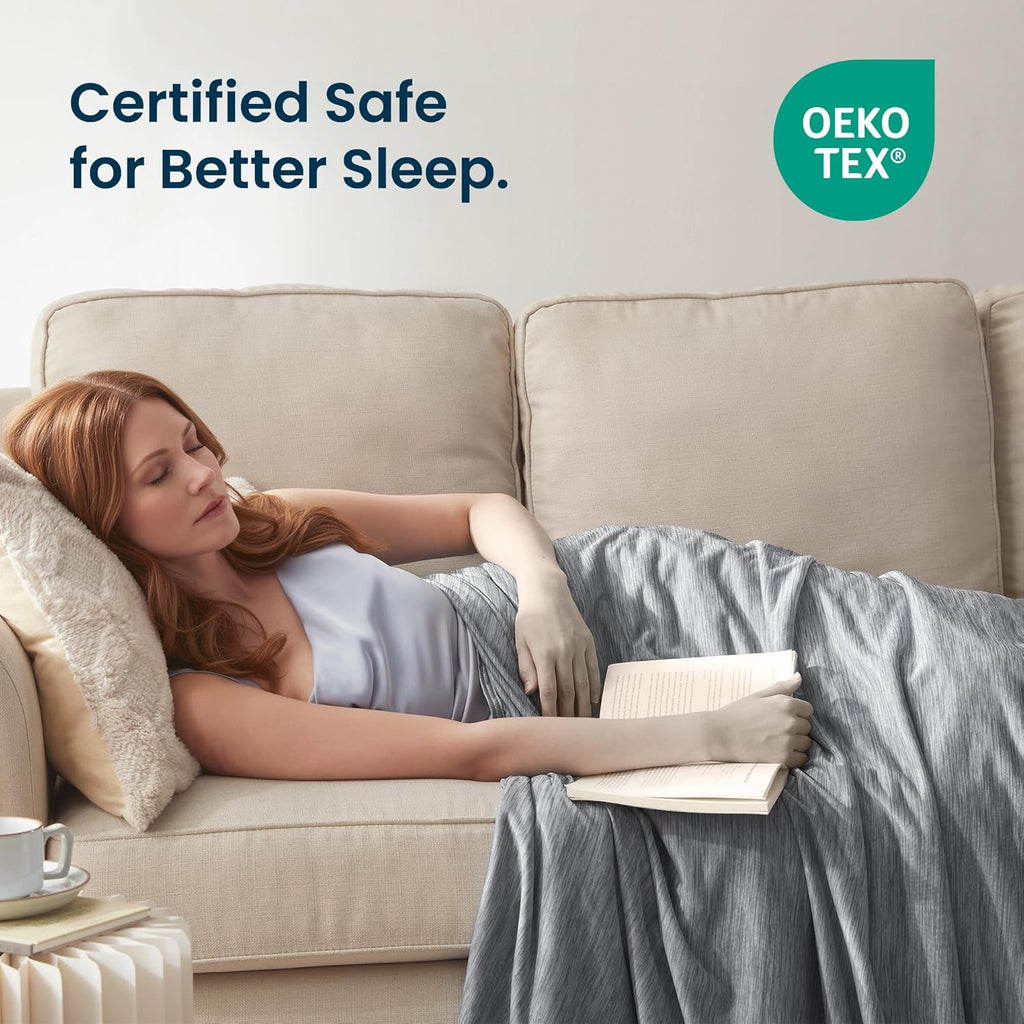 Arc-Chill Blanket From Cooling Collection For Hot Sleepers Lightweight Summer - Elesira