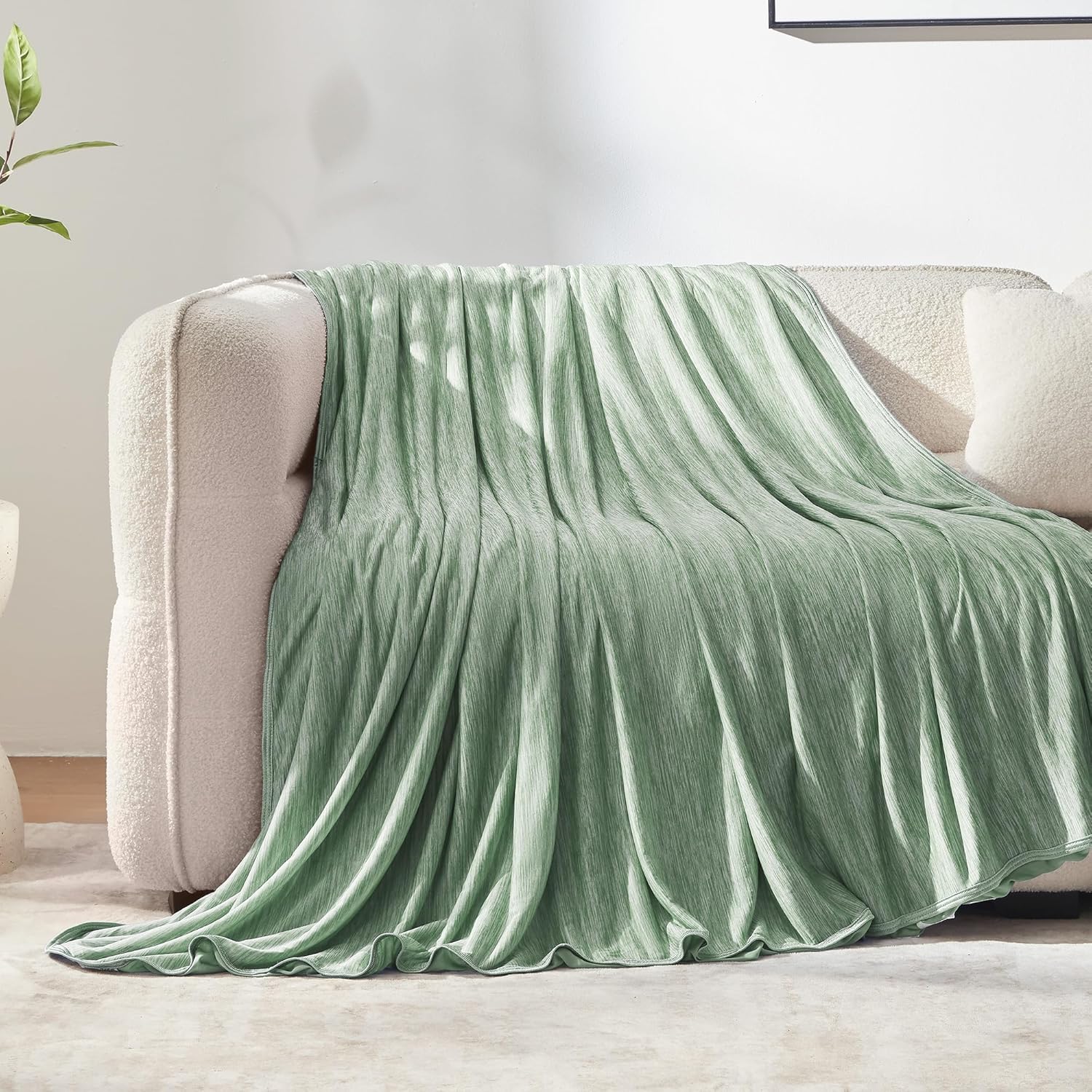 Arc-Chill Blanket From Cooling Collection For Hot Sleepers Lightweight Summer - Elesira