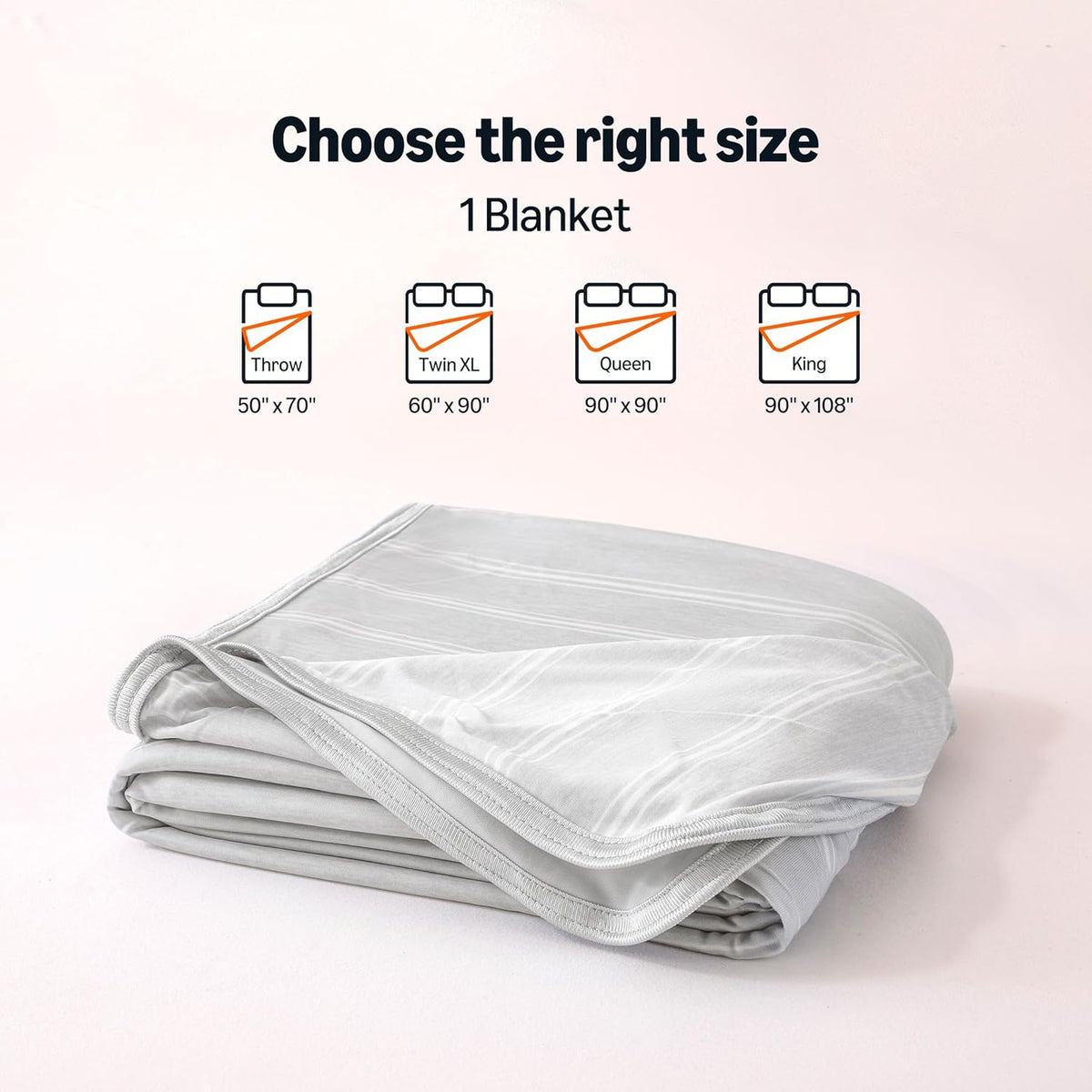 Cozy Comfort Striped Cooling Throw For Hot Sleepers Reversible - Elesira