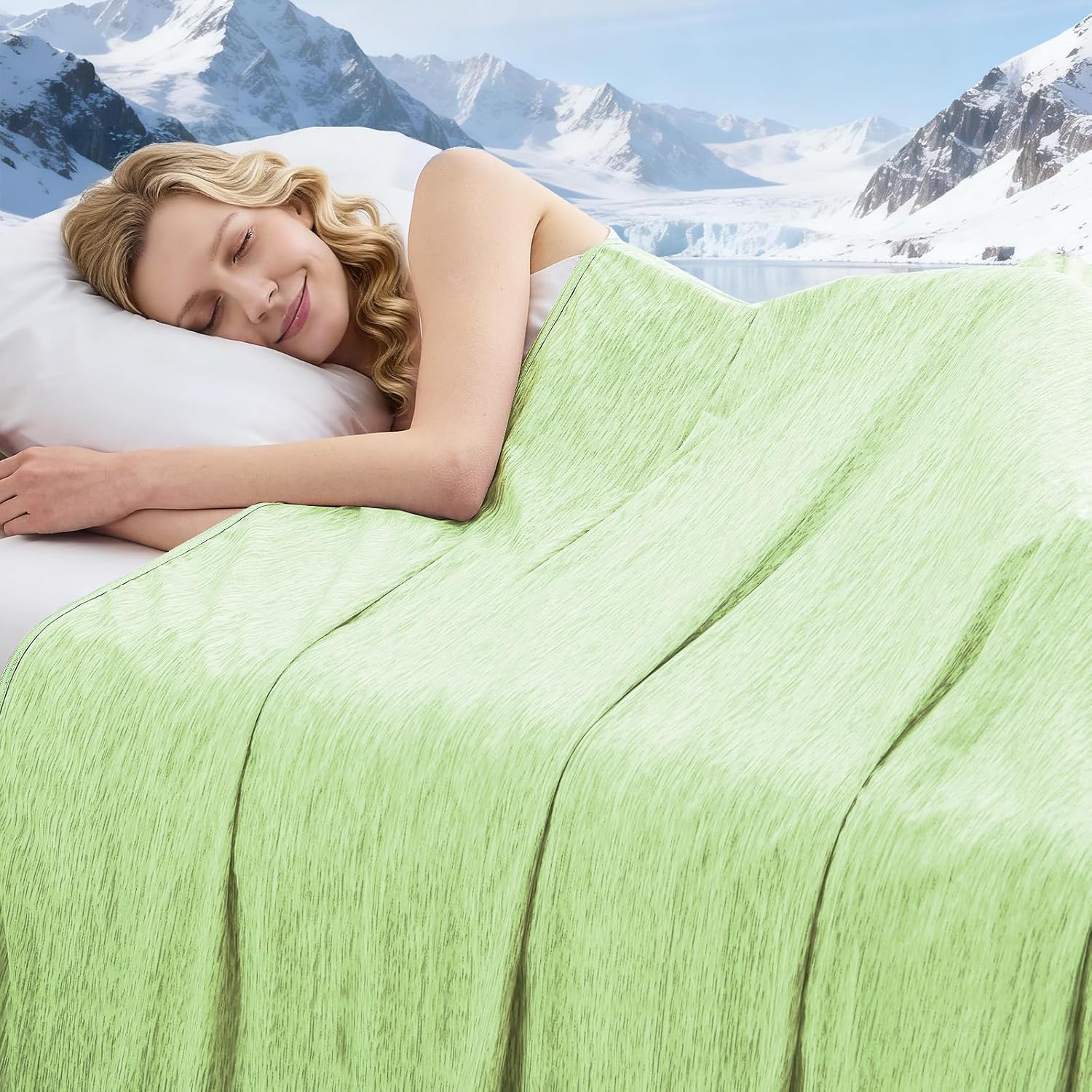 ChillWave Breathable Cooling Blanket For Hot Sleepers - Elesira