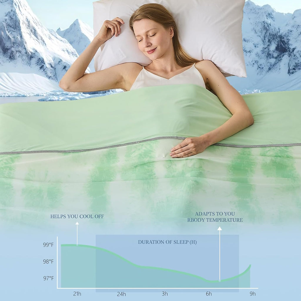 Chill Comfort Kühldecke mit ultrakühlem Stoff für Menschen, denen nachts warm ist – Elesira