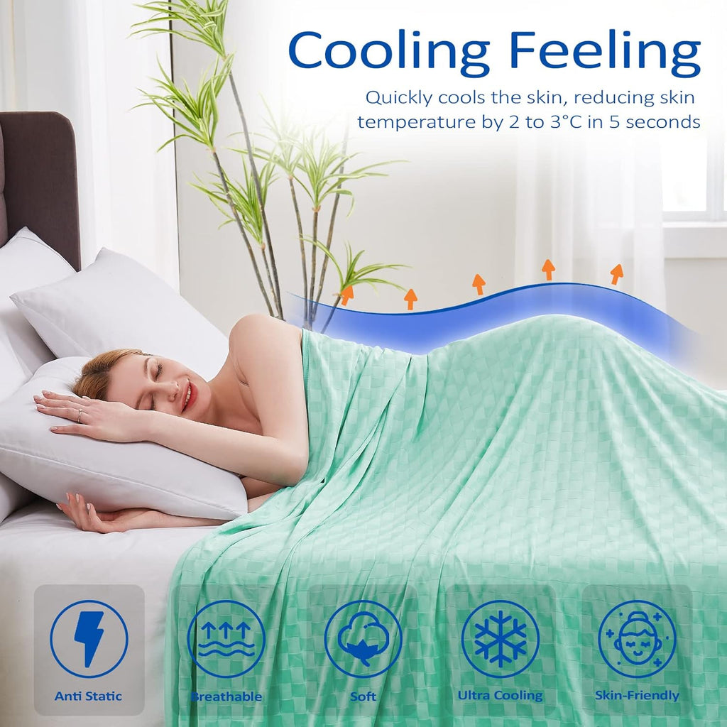 ChillEase Arc-Chill Cooling Blanket For Hot Sleepers, Soft And Breathable Comfort - Elesira
