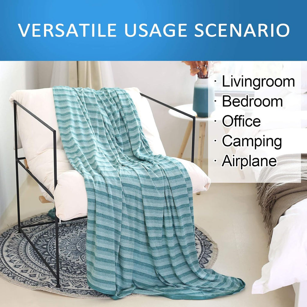 Cool Comfort Lightweight Double Sided Cooling Blanket For Hot Sleepers And Night Sweats - Elesira