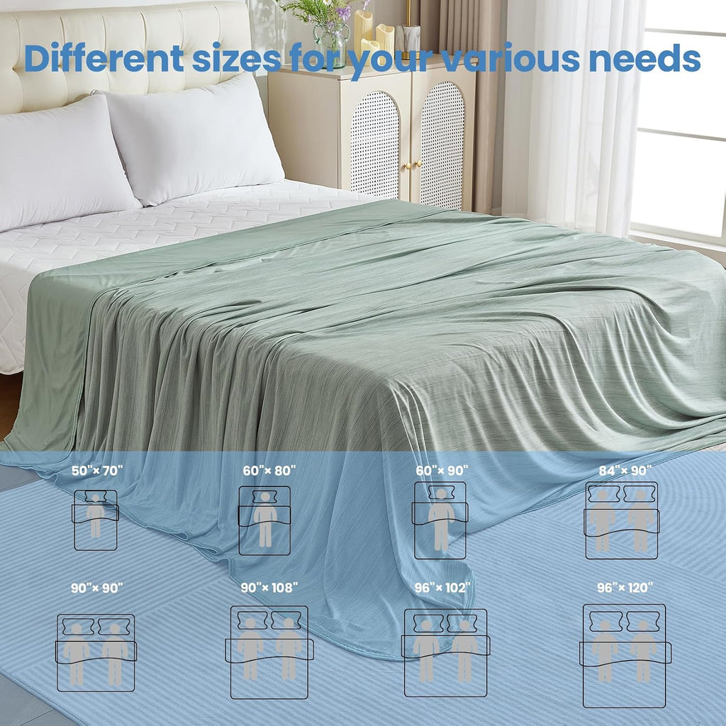 Cooling Blanket Lightweight Summer Comfort For Hot Sleepers And Night Sweats On Bed - Elesira
