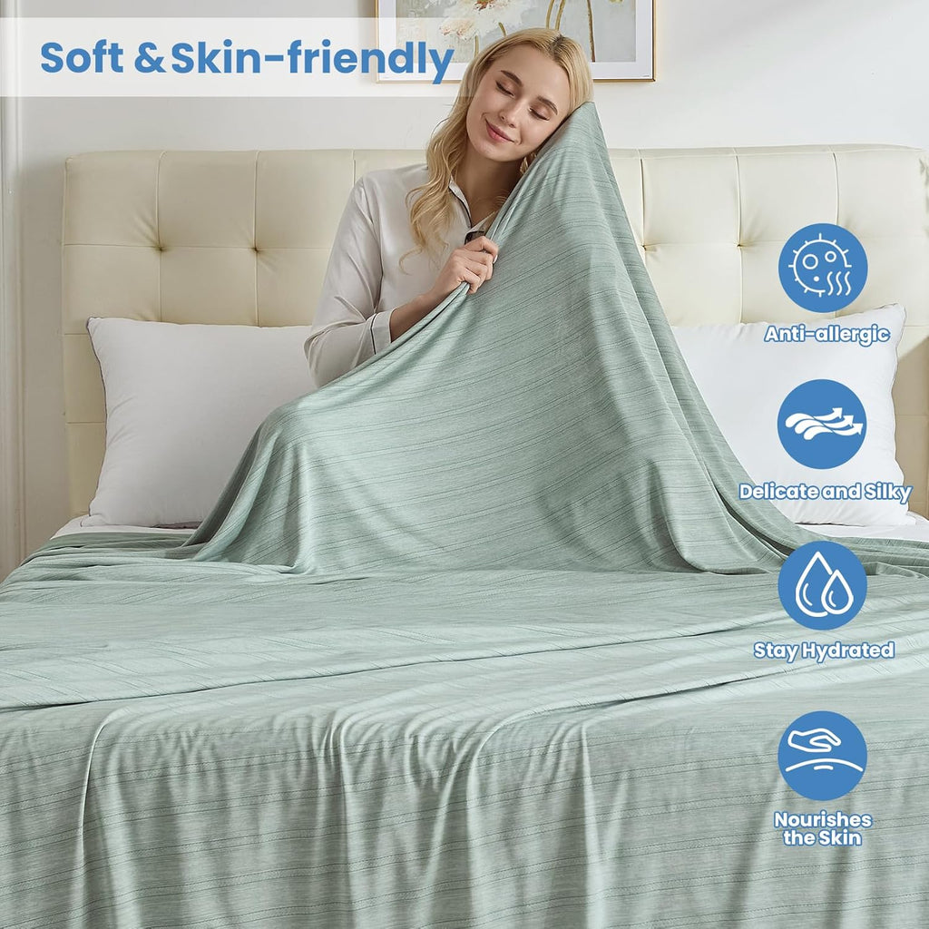 Cooling Blanket Lightweight Summer Comfort For Hot Sleepers And Night Sweats On Bed - Elesira