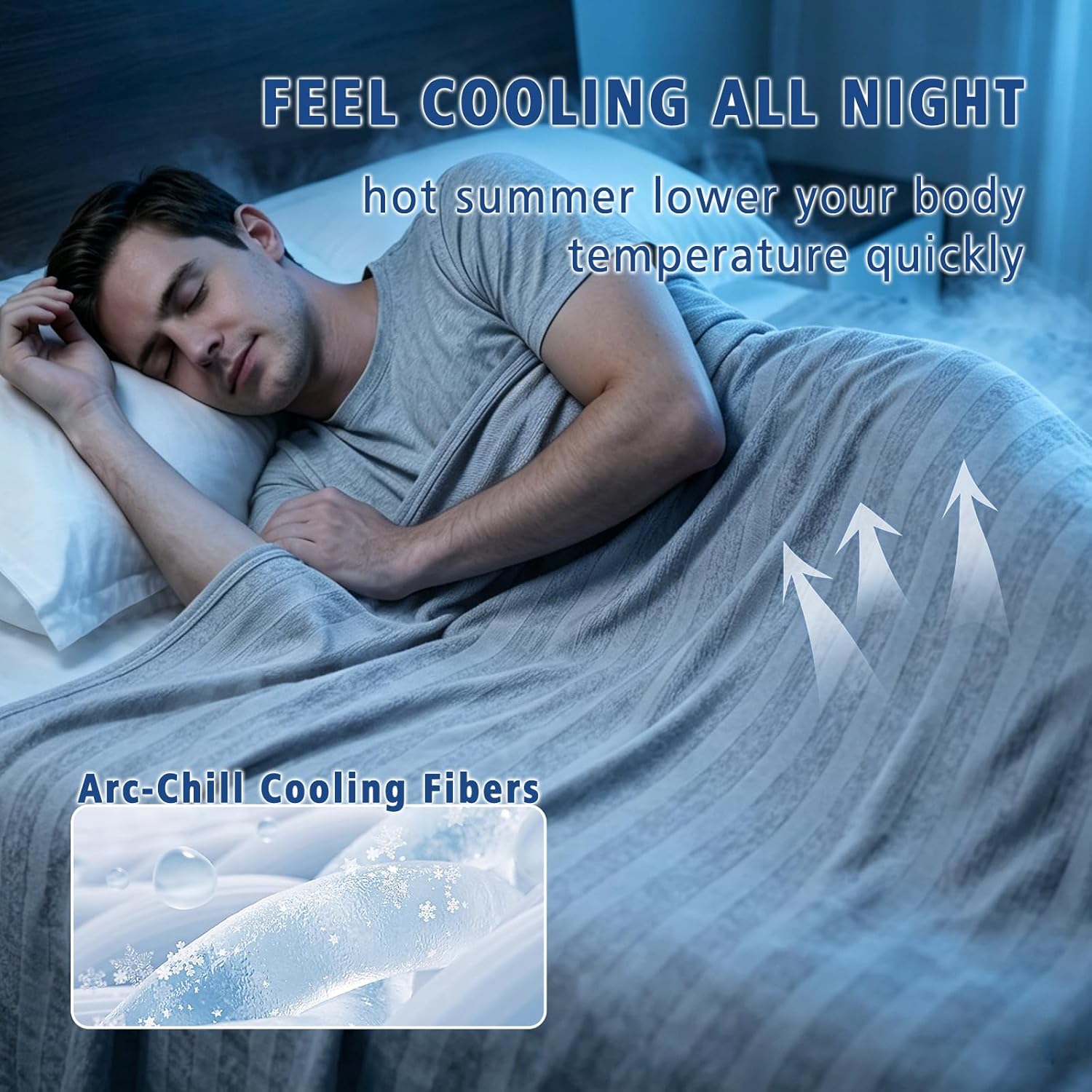Chill Comfort 夜间毯，采用 Arc-Chill 技术，适合怕热人群 - Elesira