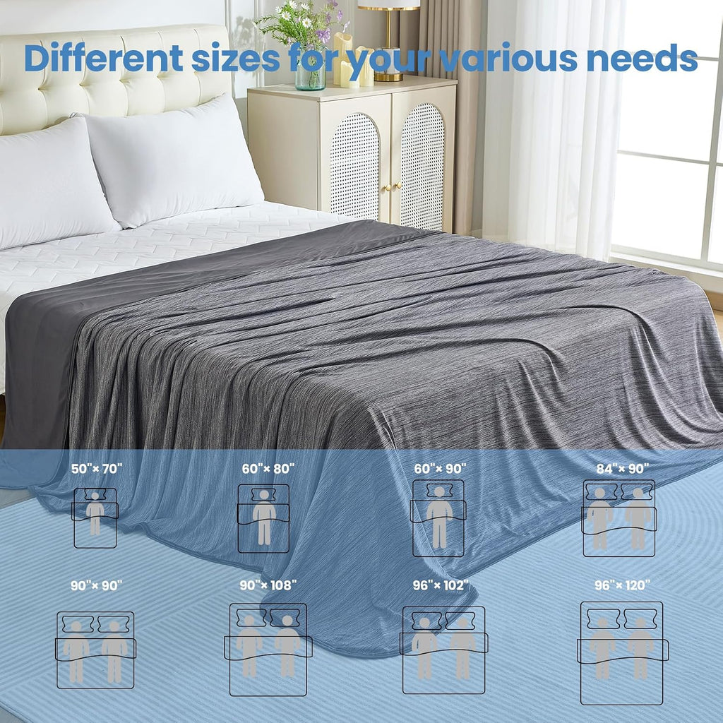 Cooling Blanket Lightweight Summer Comfort For Hot Sleepers And Night Sweats On Bed - Elesira