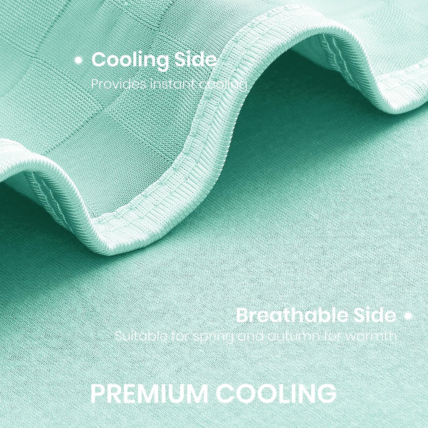 Chill Comfort Kühldecke mit leichtem, weichem Stoff für Menschen, denen nachts warm ist – Elesira