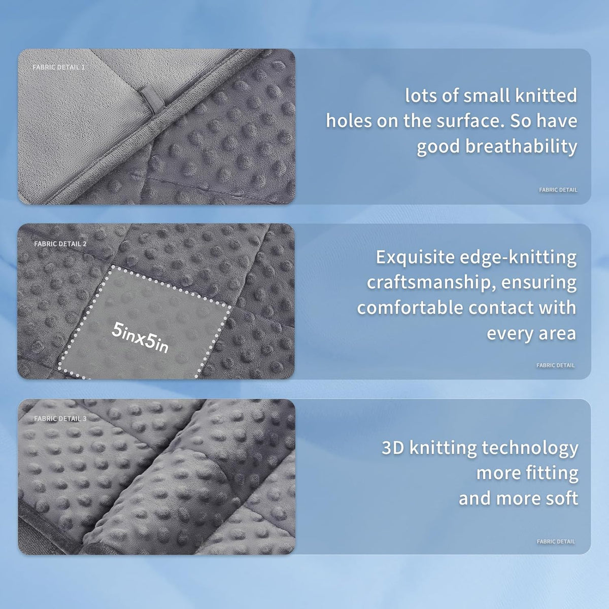Dots Signature-vægtæppe med kølende mikrofiber til komfort året rundt – Elesira