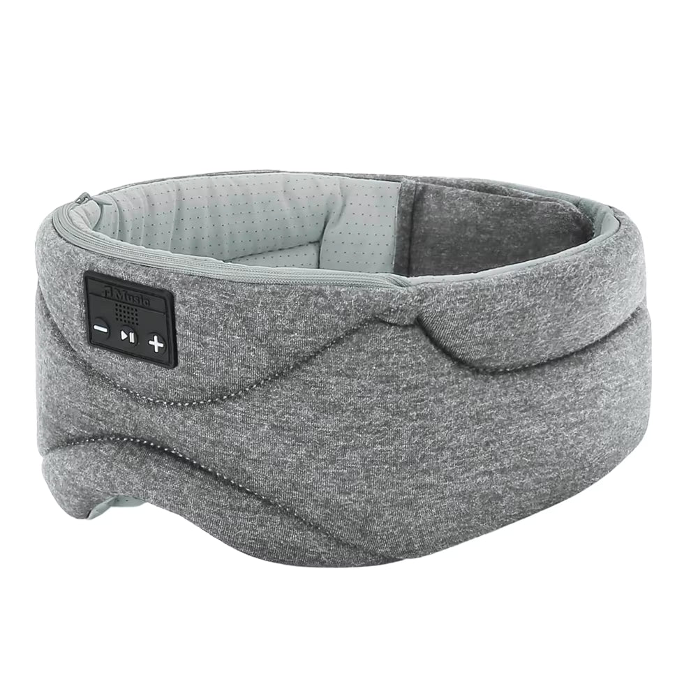 ComfortZone Bluetooth Sleep Mask With 100% Light Block And Soft Speakers For Side Sleepers - Elesira