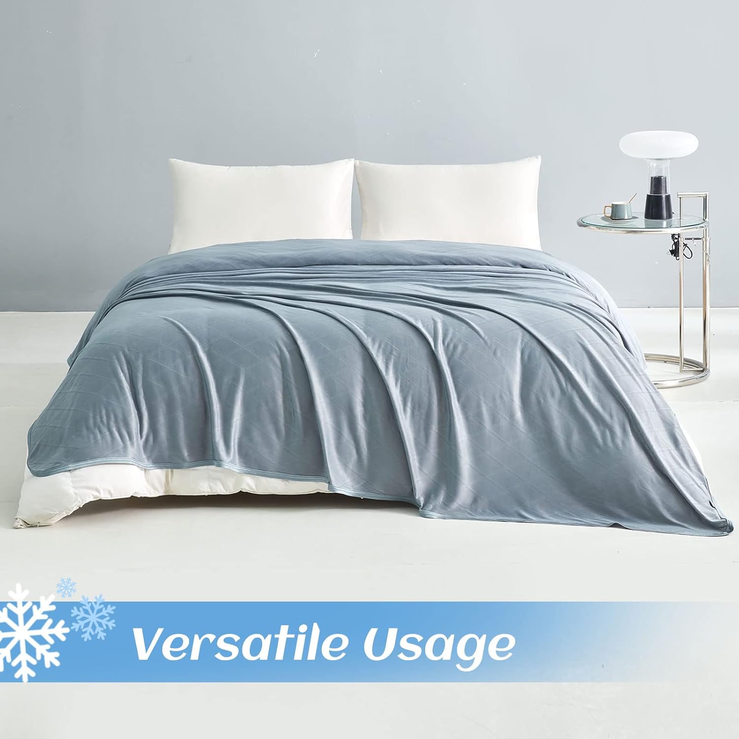 Cool Comfort Lightweight Double Sided Cooling Blanket For Hot Sleepers And Night Sweats - Elesira