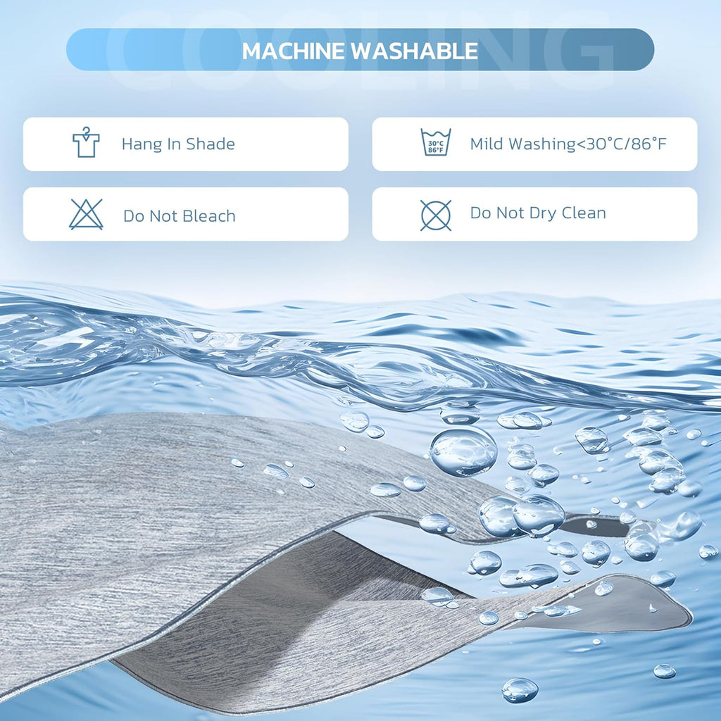 Cool Comfort Queen Cooling Blanket With Q Max Over 0.4 Fabric For Hot Sleepers - Elesira