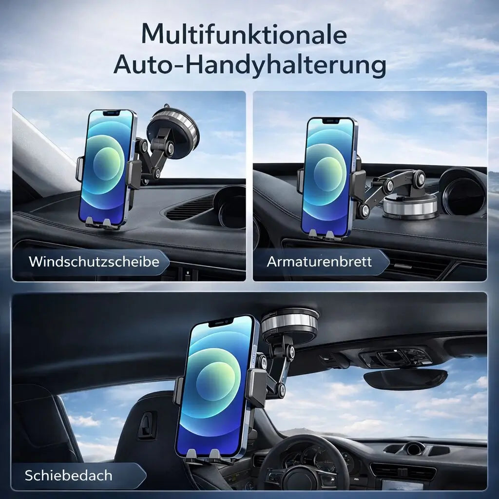 Inteligentny automatyczny uchwyt na telefon z przyssawką i obrotem o 360° | elesira