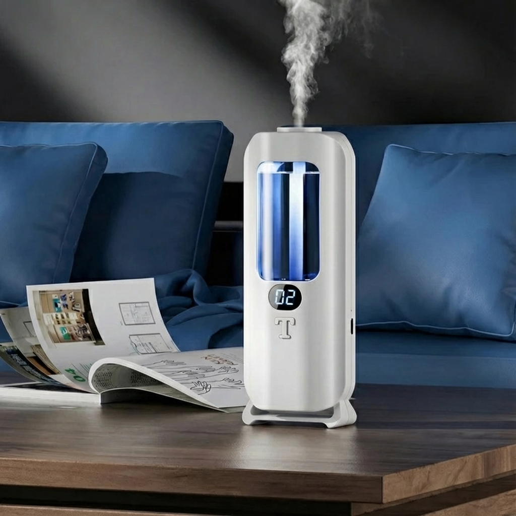 Versatile USB Rechargeable Humidifier with Colorful LED Light | elesira