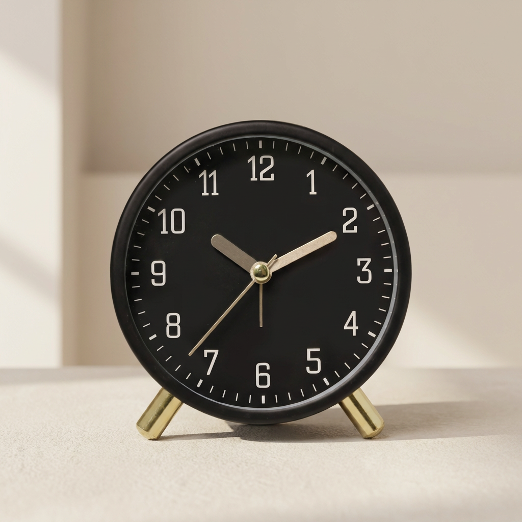 Horloge de table élégante et silencieuse au design minimaliste | elesira