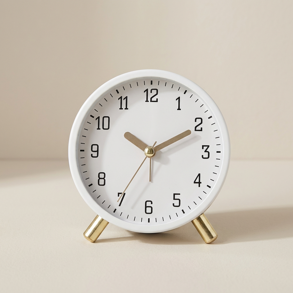 Horloge de table élégante et silencieuse au design minimaliste | elesira