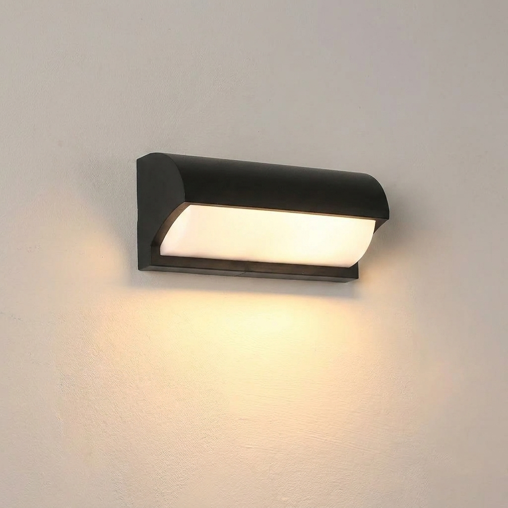 Odporna na warunki atmosferyczne zewnętrzna lampa ścienna LED zapewniająca przytulną atmosferę | elesira