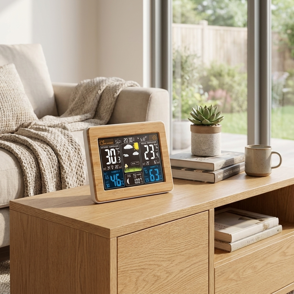 Smart Climate Monitor with Vibrant LCD Screen and Sensor | elesira