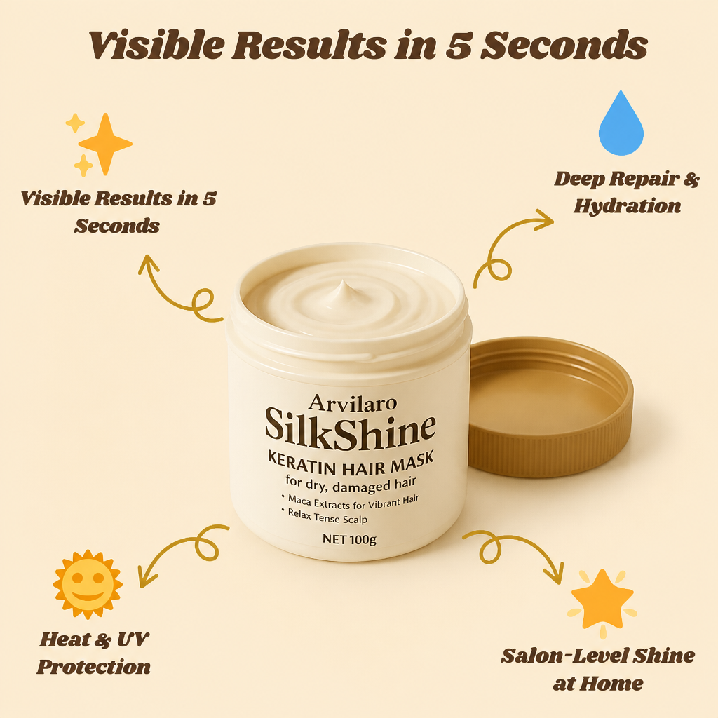 SilkShine | Bring Dry, Damaged Hair Back to Life by Your First Rinse | elesira
