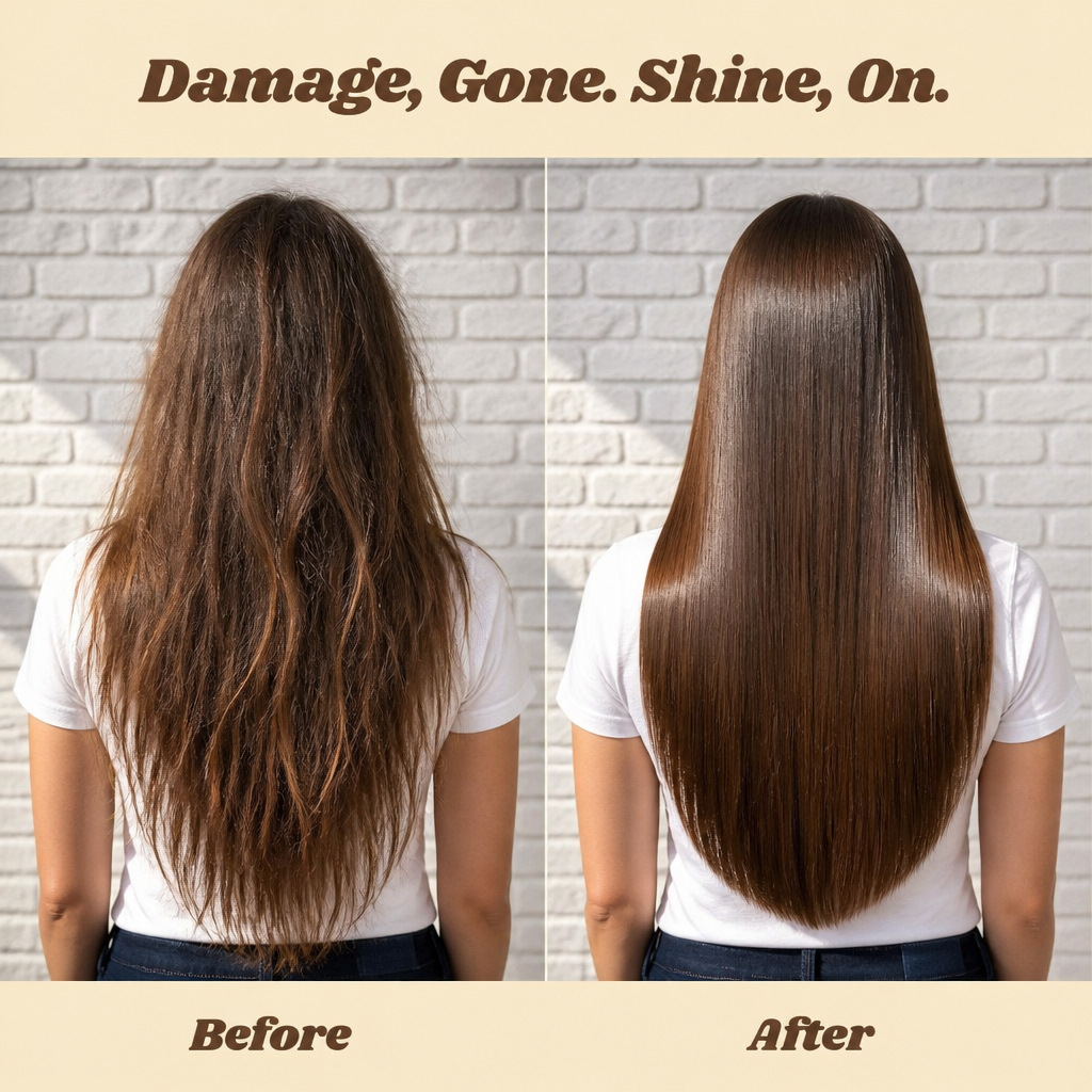 SilkShine | Bring Dry, Damaged Hair Back to Life by Your First Rinse | elesira