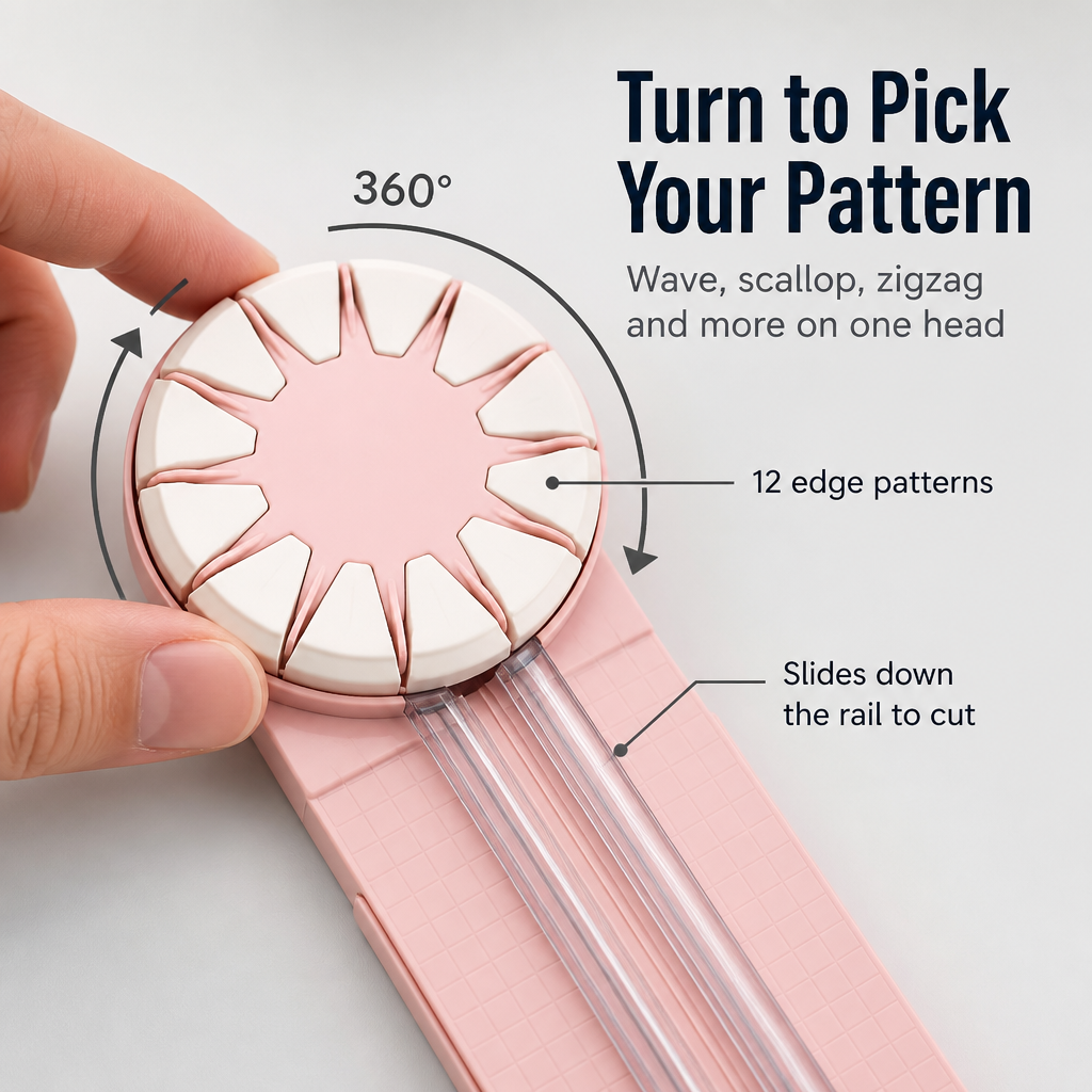 SliceMaster | Gira una rotella per tagliare 12 bordi decorativi, sempre con precisione | elesira