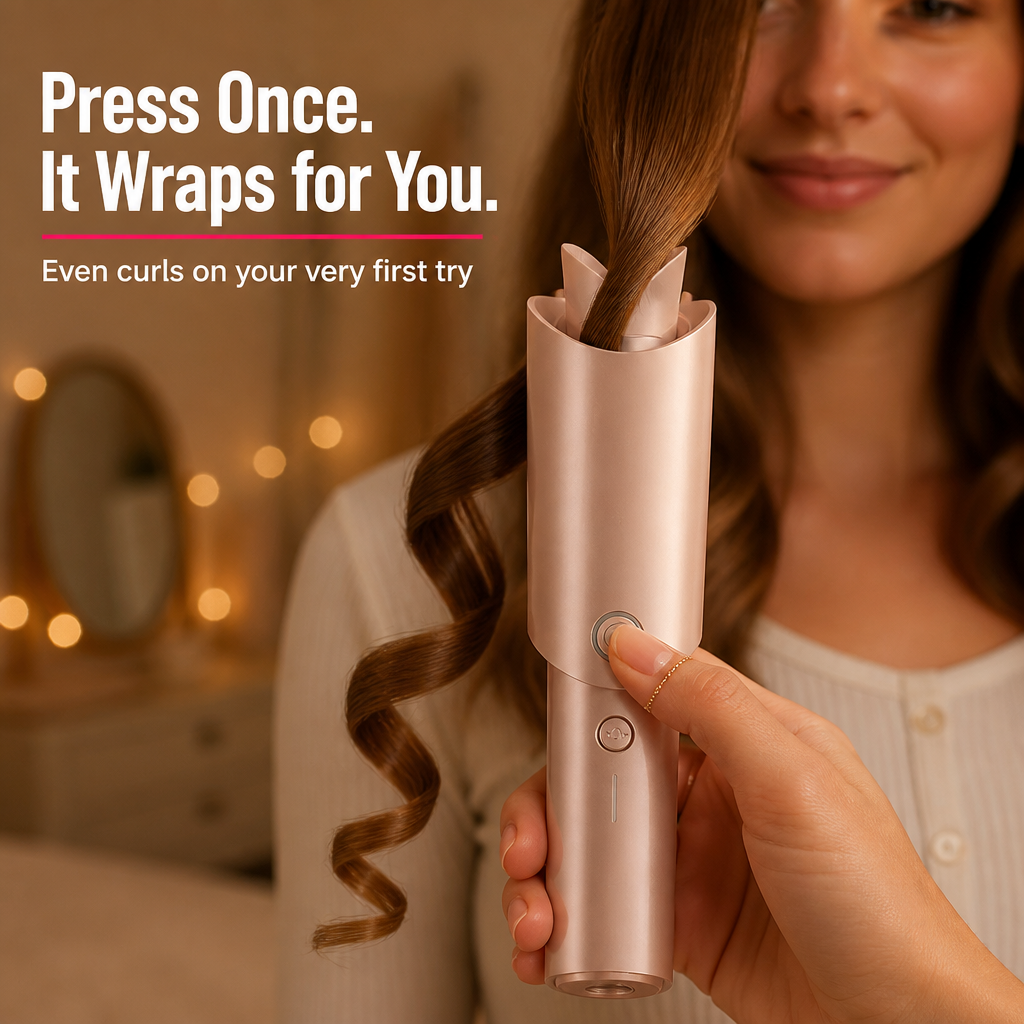 VividCurl | Wrap Salon Curls That Hold a Full Week Without Frying Your Hair | elesira