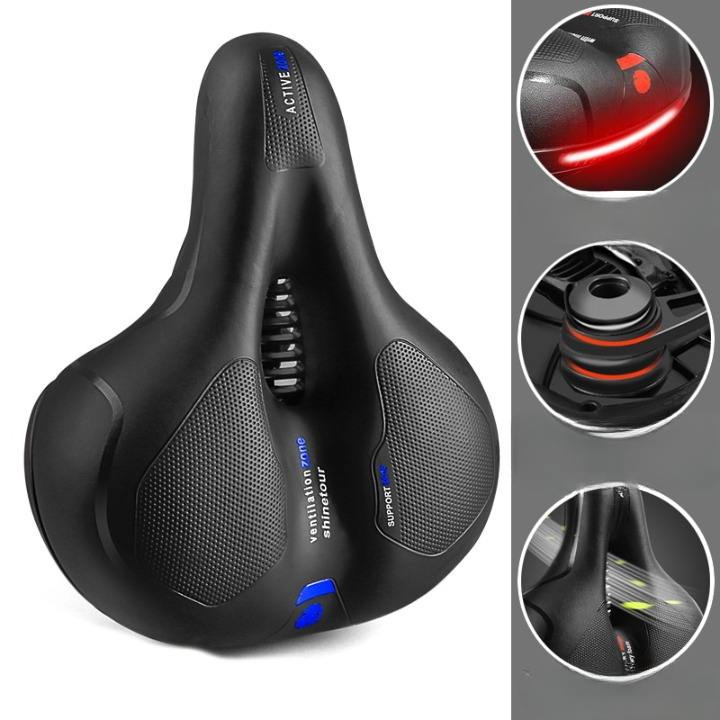 Belüfteter Fahrradsattel mit Stoßdämpfung und ergonomischem Design | elesira