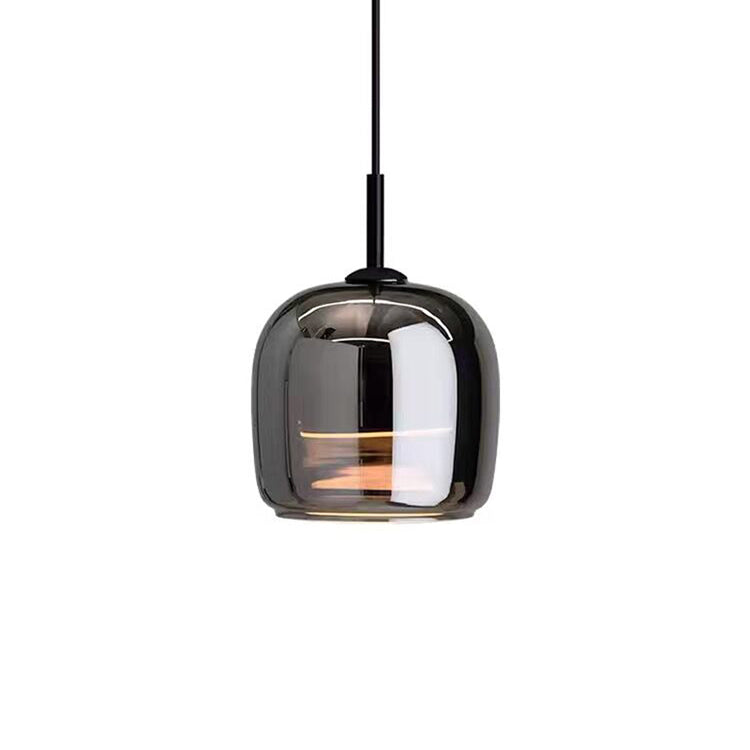 MidnightShine – Candeeiro suspenso de design em vidro preto | elesira