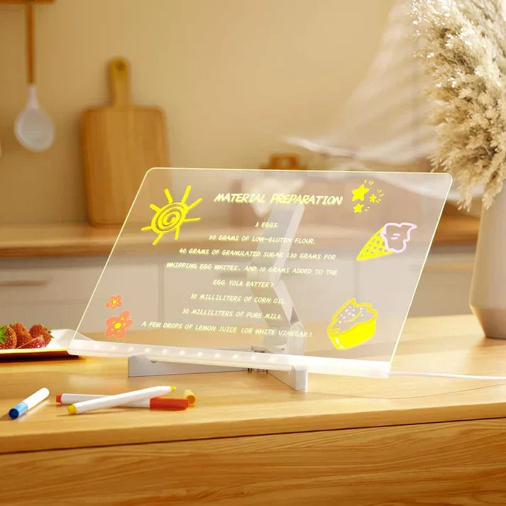 Élénk LED-es rajztábla és írólap kreatív elméknek | elesira