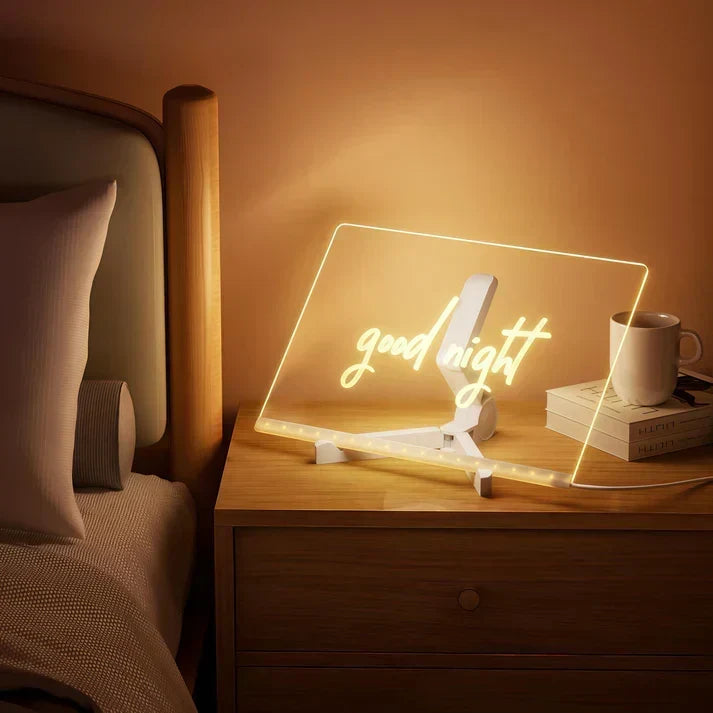 Élénk LED-es rajztábla és írólap kreatív elméknek | elesira