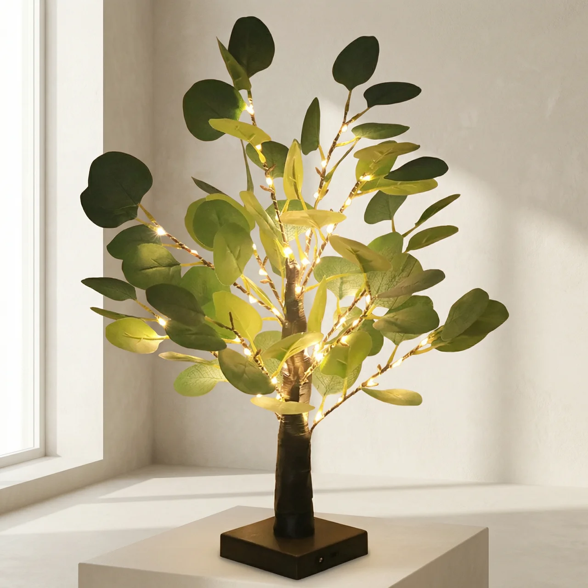 Lampe de table décorative à LED, lumière chaleureuse et motif de branches | elesira