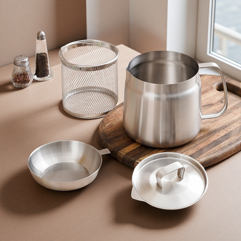 Smart Fry Pot with Built-in Oil Filter for Effortless Cooking | elesira