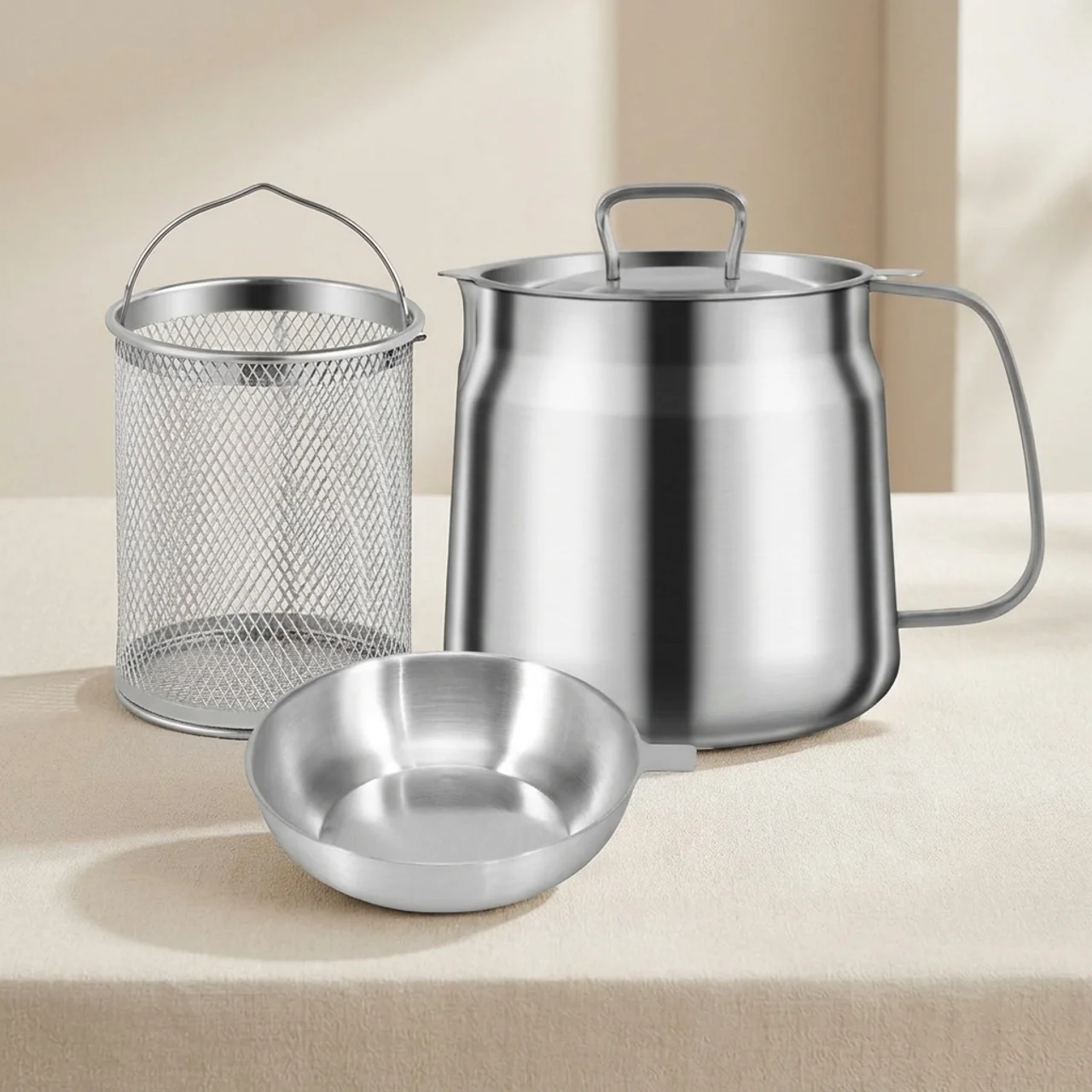 Smart Fry Pot with Built-in Oil Filter for Effortless Cooking | elesira