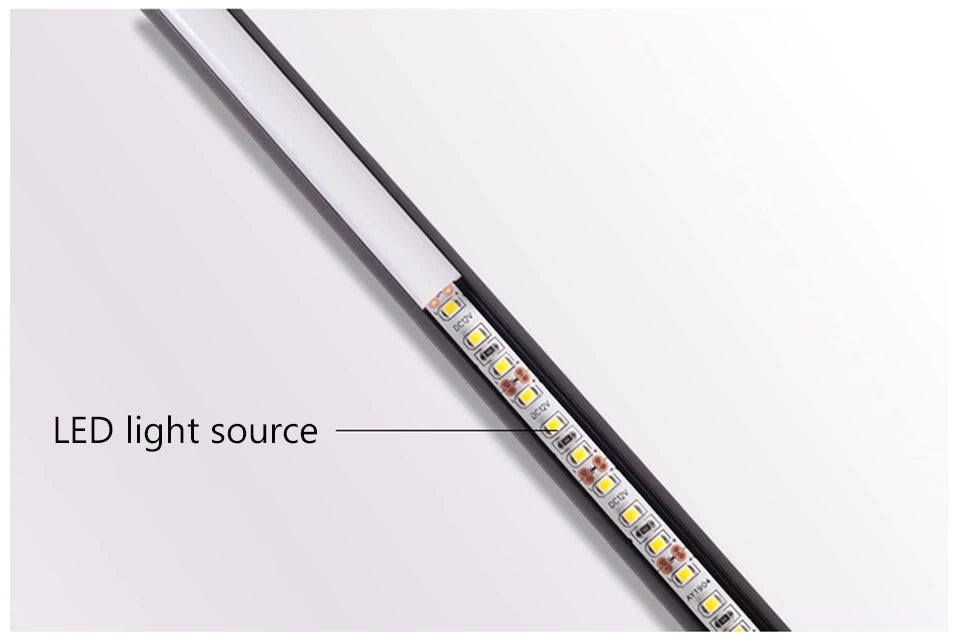 LumaNova Modern Floor Lamp With Integrated LED Tube And Round Stand | elesira