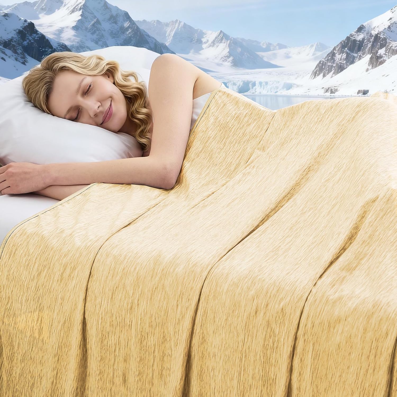 Chill Comfort Kühldecke mit ultrakühlem Stoff für Menschen, denen nachts warm ist – Elesira
