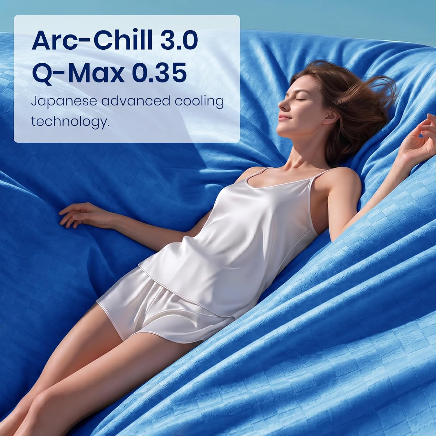 Chill Comfort Kühldecke mit leichtem, weichem Stoff für Menschen, denen nachts warm ist – Elesira