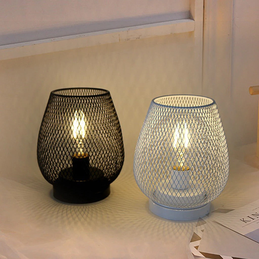 Industriell burformad sängbordslampa | elesira