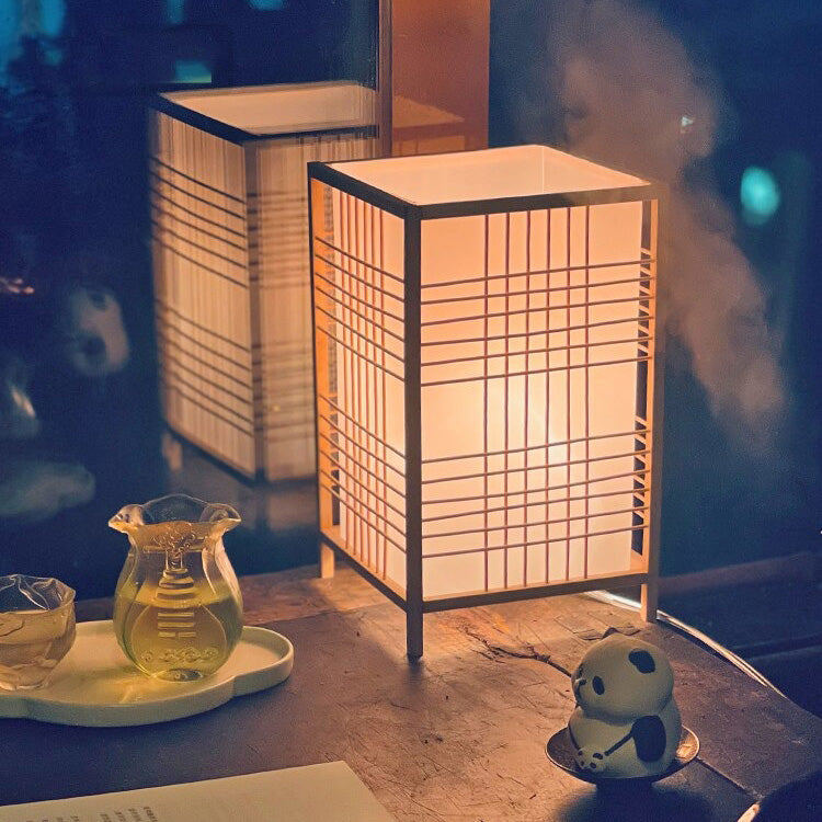 Japansk firkantet sengelampe | elesira