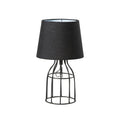 Lampada da comodino rétro in metallo nero | elesira