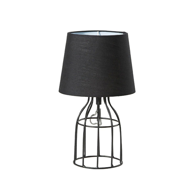 Lampada da comodino rétro in metallo nero | elesira