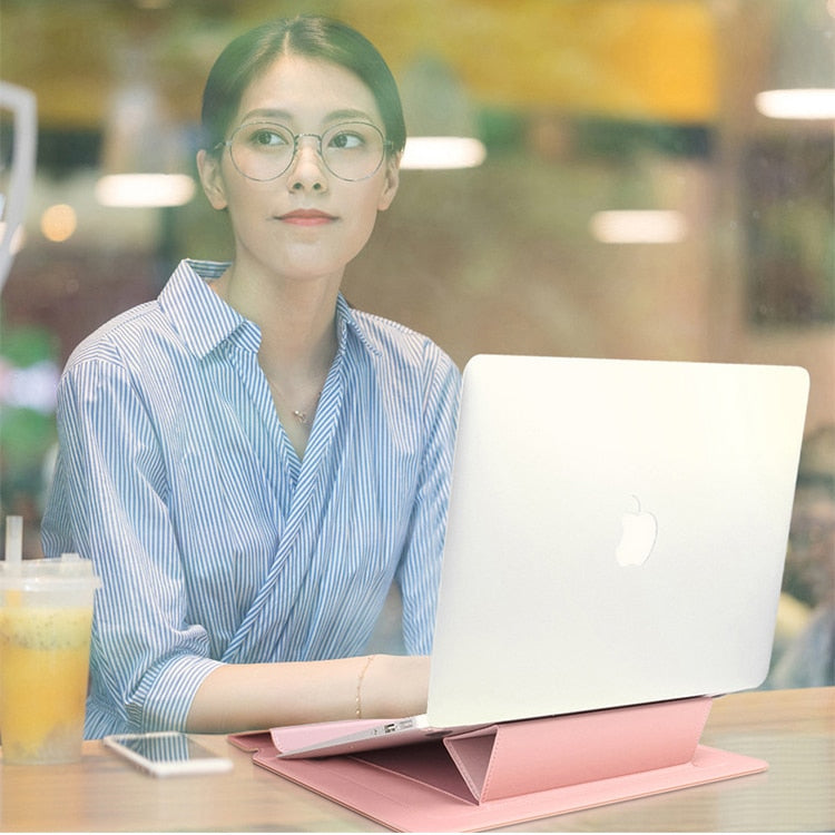 Versatile Laptop Sleeve & Stand Combo for Ultimate Comfort | elesira