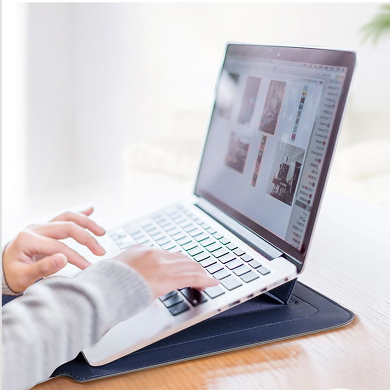 Versatile Laptop Sleeve & Stand Combo for Ultimate Comfort | elesira