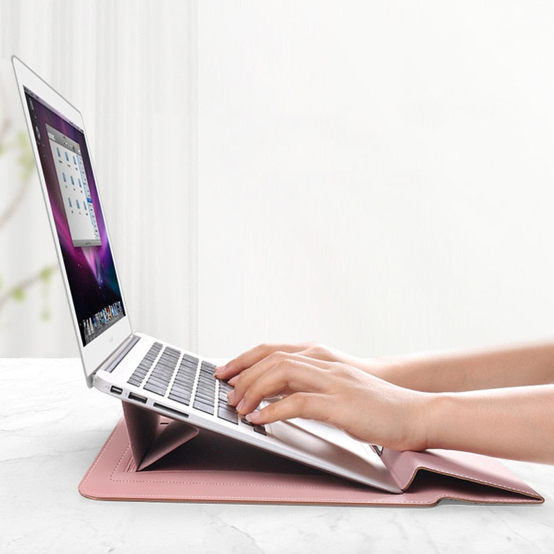 Versatile Laptop Sleeve & Stand Combo for Ultimate Comfort | elesira