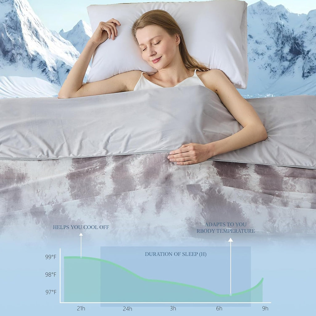 Chill Comfort Kühldecke mit ultrakühlem Stoff für Menschen, denen nachts warm ist – Elesira