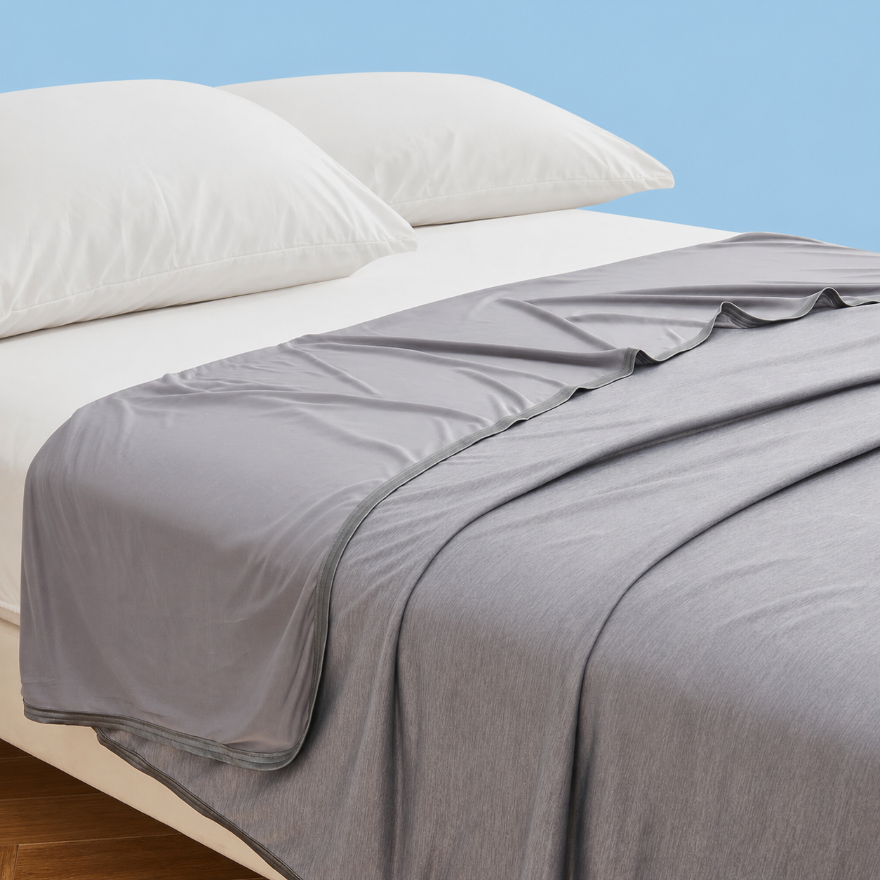 שמיכת טלוויזיה מקררת Coastal Comfort עם קירור דו-צדדי ונשימה טובה עבור מי שסובלים מחום בזמן השינה - Elesira
