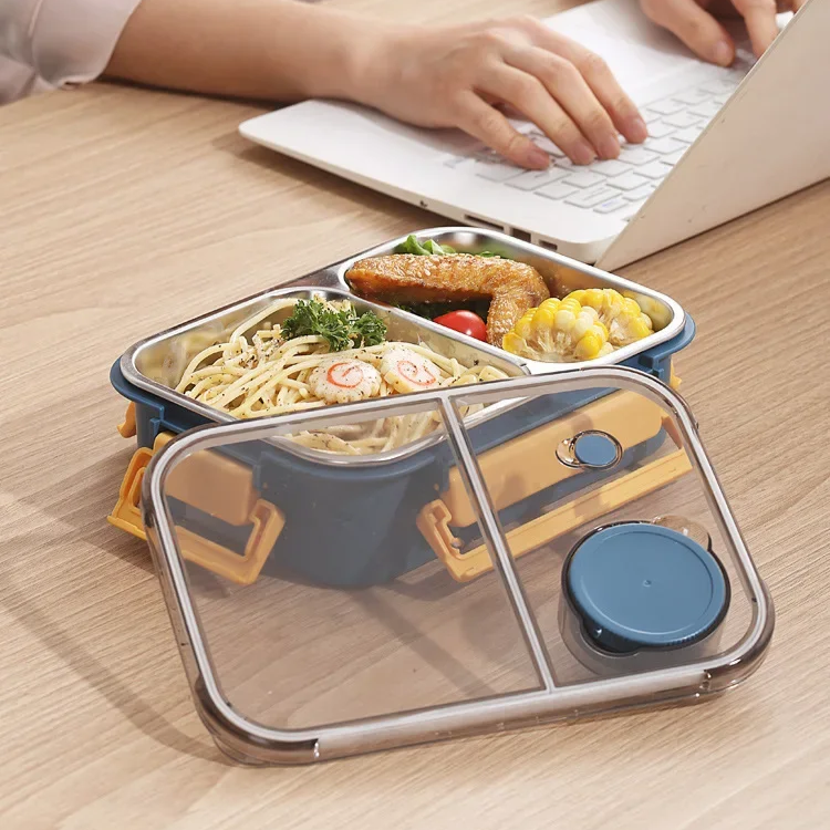 SmartSeal - nerezový obědový box s přihrádkami | elesira