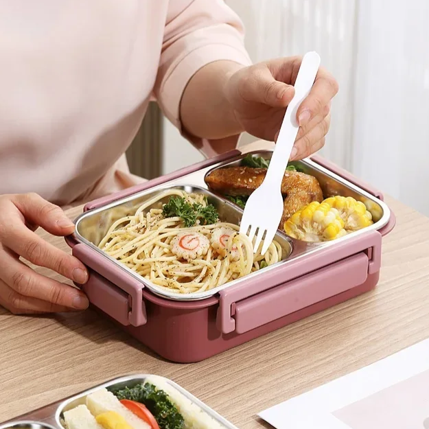 SmartSeal - nerezový obědový box s přihrádkami | elesira