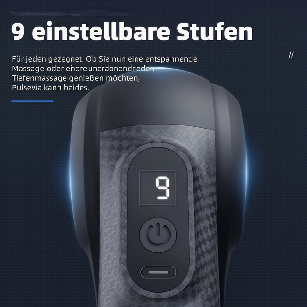 Alsidig massageapparat med 9 tilbehørsdele til fuldstændig lindring | elesira
