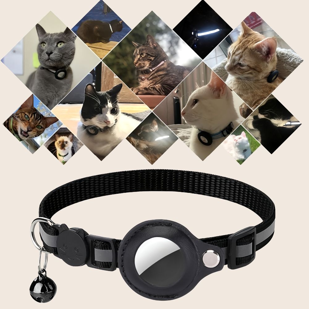 GPSトラッカー＆ベル付きスマート猫用首輪 - PetSecure | elesira
