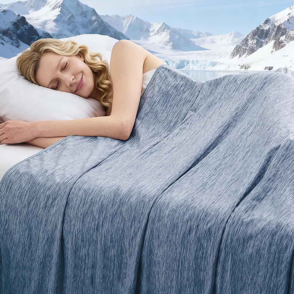 ChillWave Breathable Cooling Blanket For Hot Sleepers - Elesira
